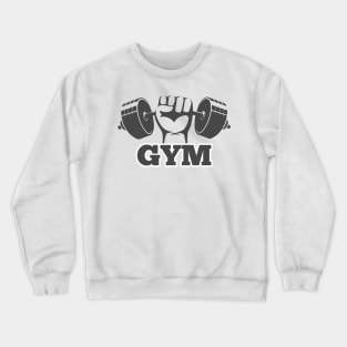 Fitness club or Gym Logo Emblem. Crewneck Sweatshirt